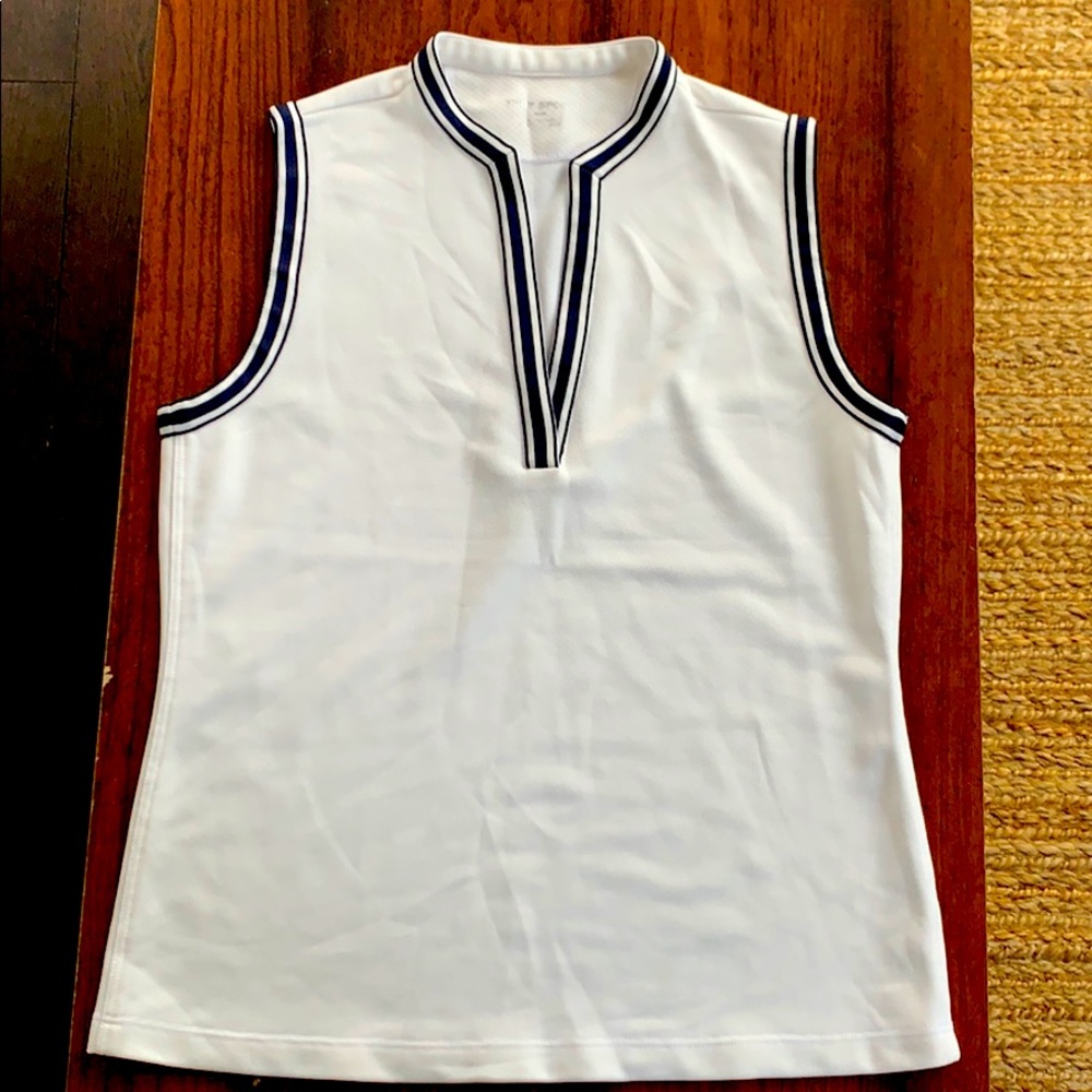 Tory Burch Sport Sleeveless Tunic Top (White)